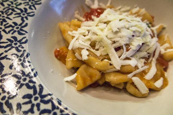 Handmade cavatelli, orecchiette and faricelli (by me) at Palazzo Margherita